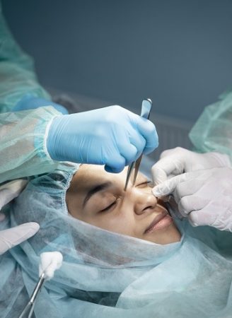 Ectropion Surgery 72 doctors performing rhinoplasty high angle 1