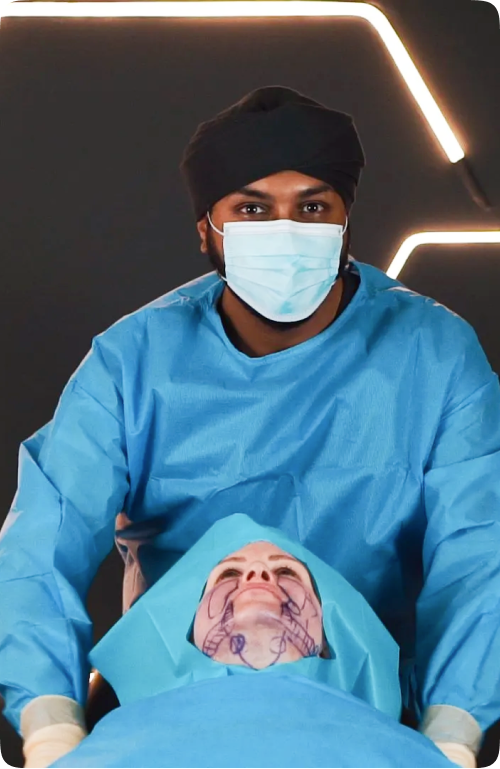 Dr. Raj Thethi doing Surgery